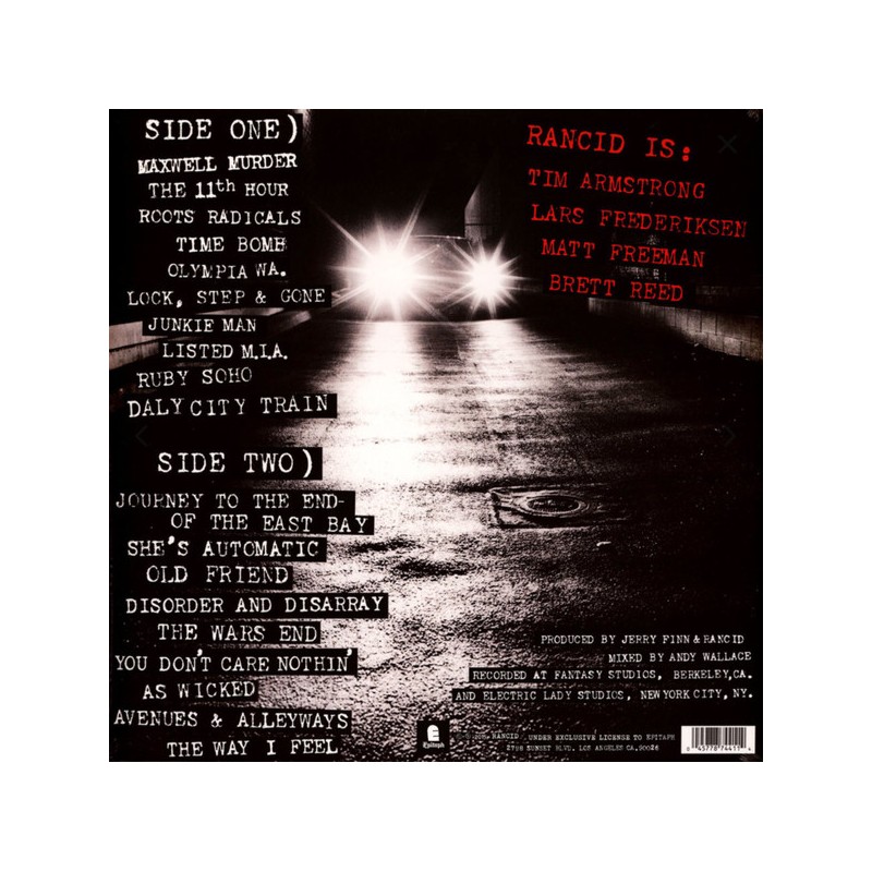 Rancid "And Out Come The Wolves" Vinilo