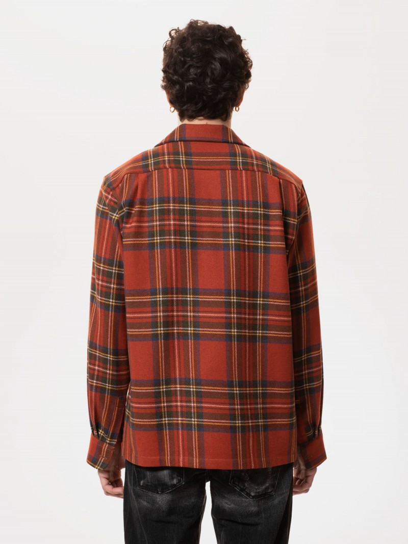 Nudie Jeans Sten Tartan Check Wool...