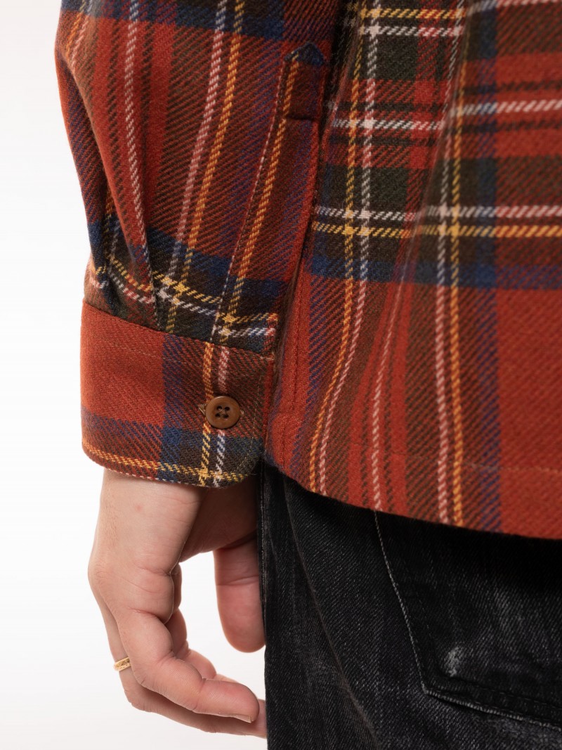 Nudie Jeans Sten Tartan Check Wool...