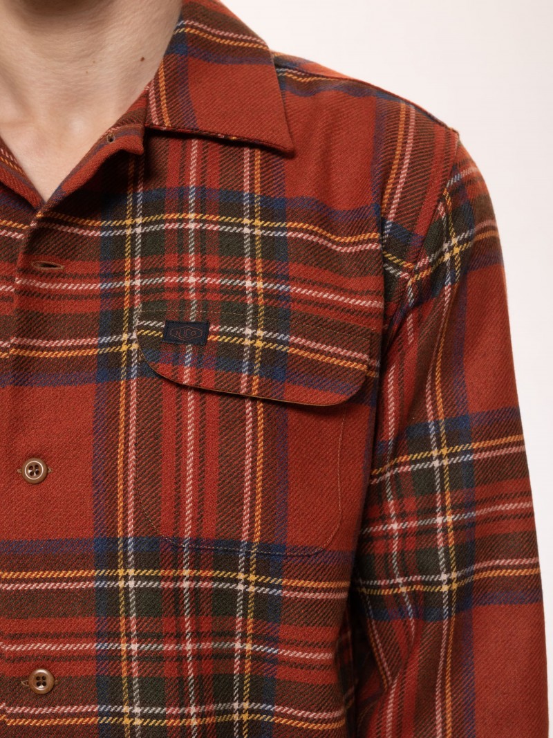 Nudie Jeans Sten Tartan Check Wool...