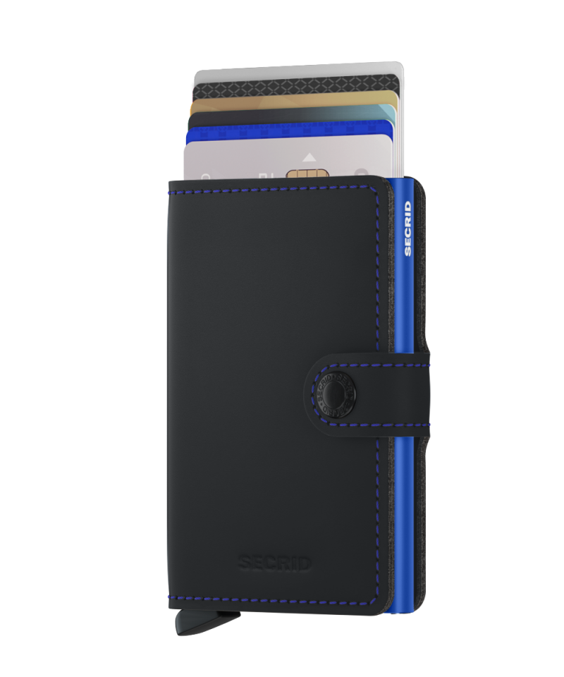 Secrid Mini Wallet Matte Black/Blue