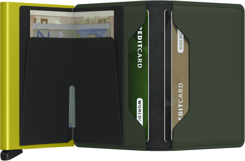 Secrid Slim Wallet Matte Green/Lime