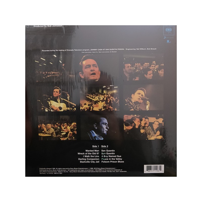 Johnny Cash "At San Quentin" Vinilo