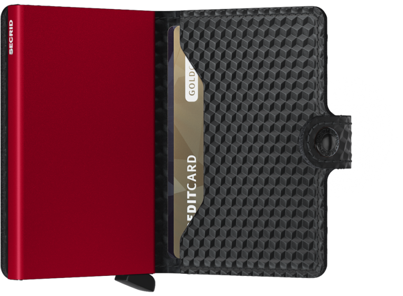 Secrid Mini Wallet Cubic Black/Red
