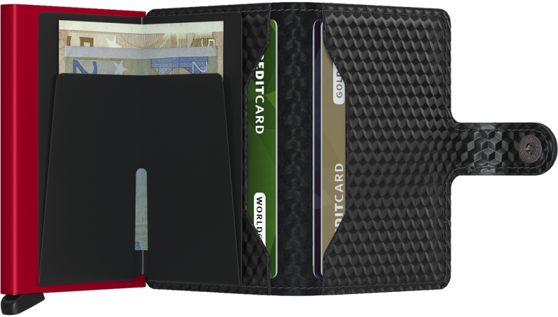 Secrid Mini Wallet Cubic Black/Red