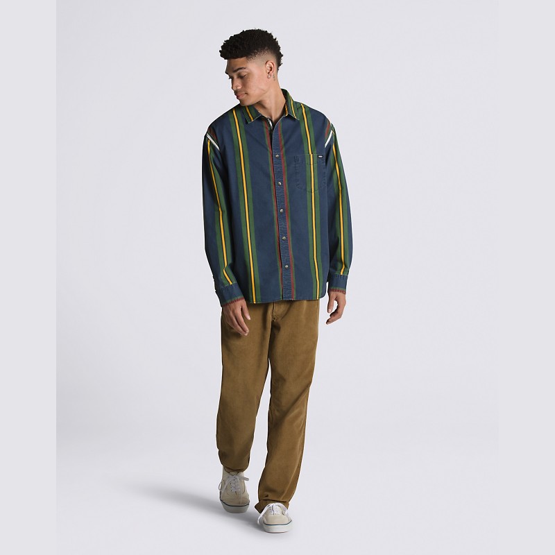 Vans Kane L/S Washed Shirt Dress Blues