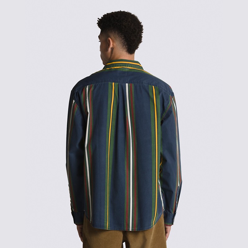 Vans Kane L/S Washed Shirt Dress Blues