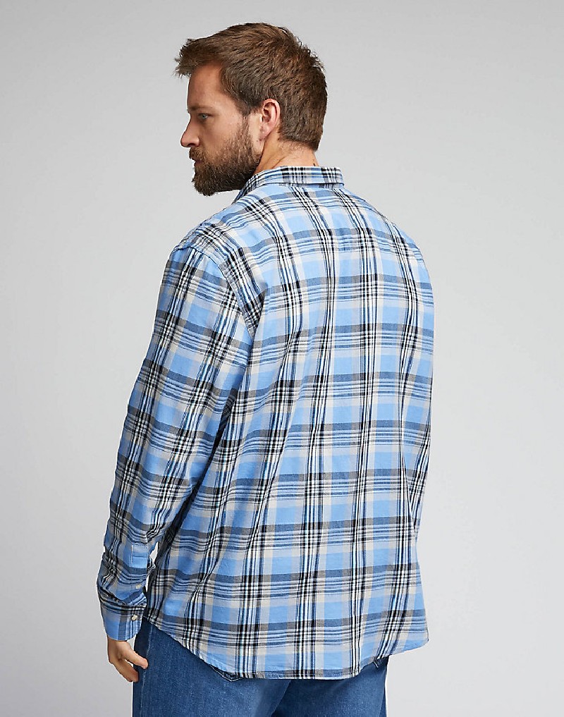 Lee Clean Western Shirt Prep Blue