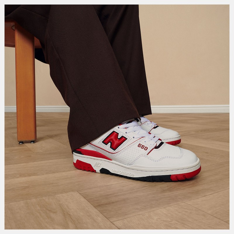 New Balance BB550SE1 White/Team Red