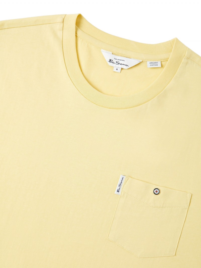 Ben Sherman Signature Pocket Tee Lemon