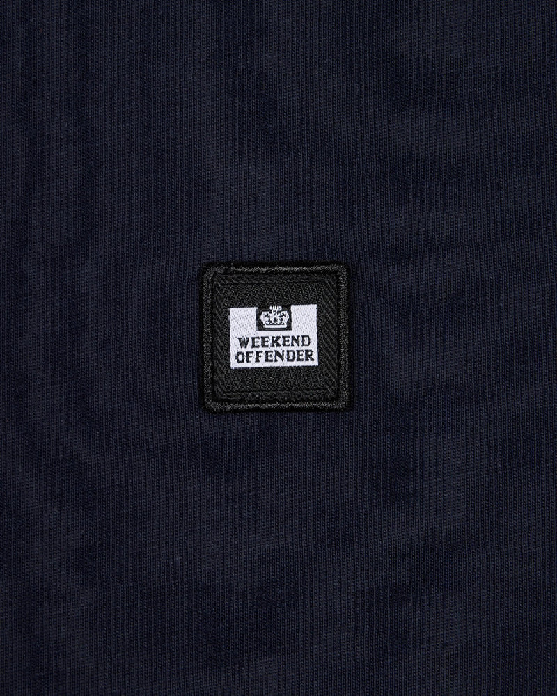 Weekend Offender Diaz Check Tee Navy