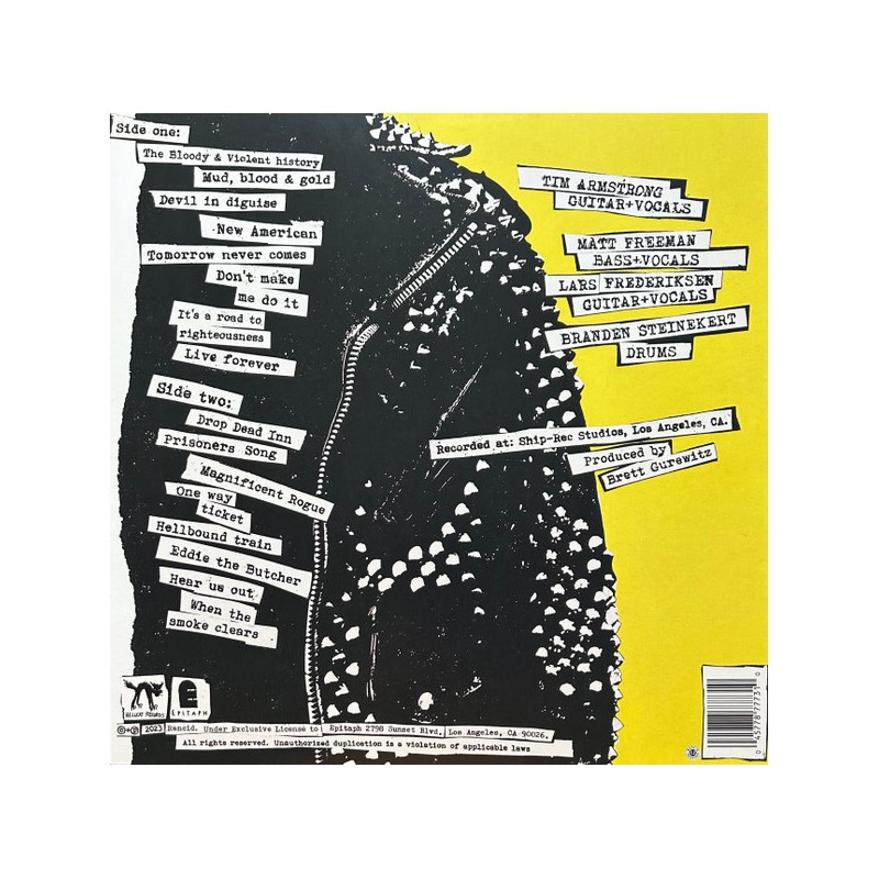 Rancid "Tomorrow Never Comes" Vinilo