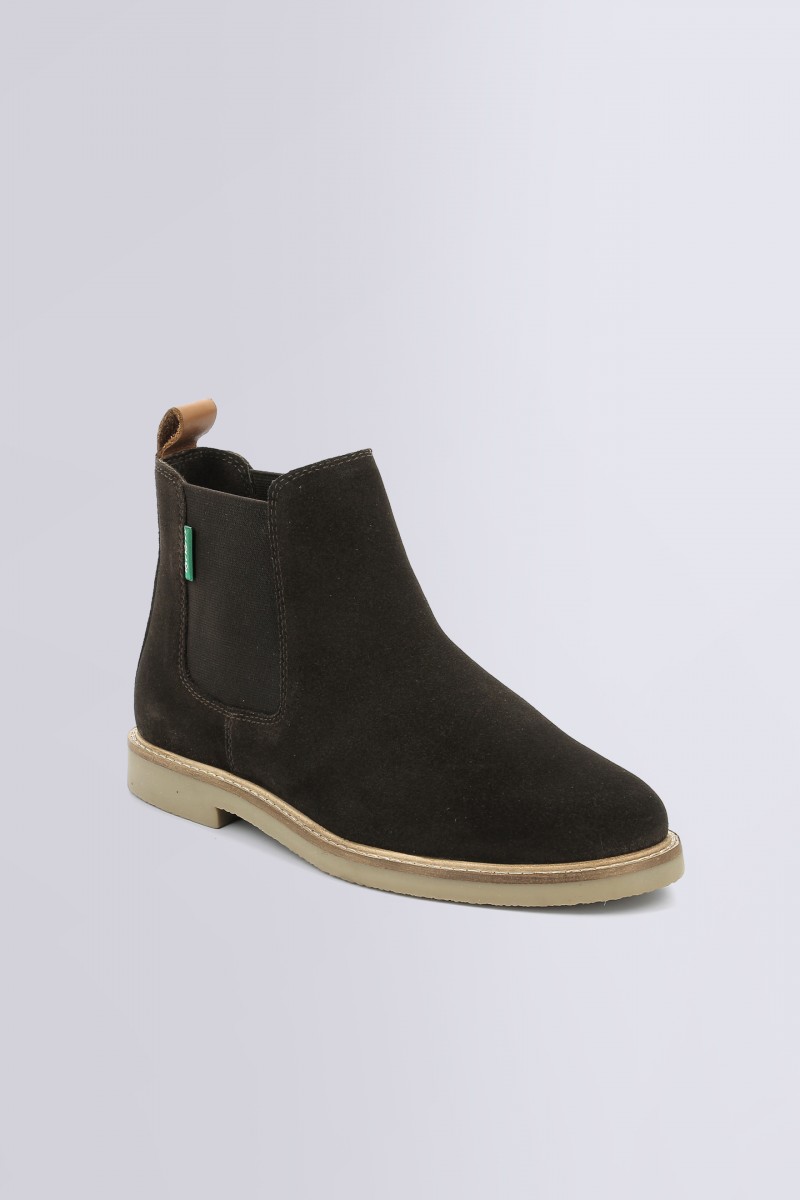 Kickers Tyga Cow Suede Boots Brown