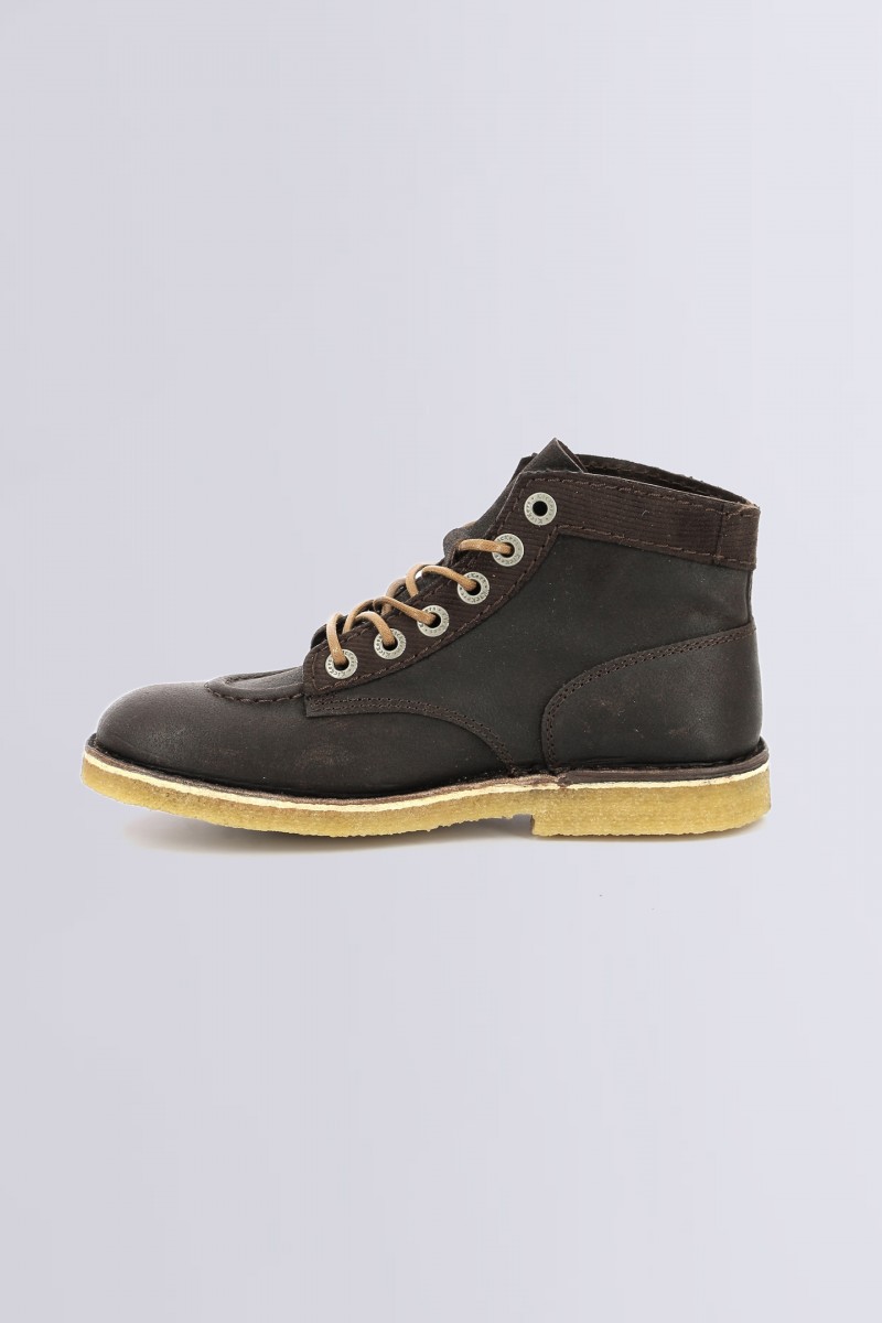 Kickers Kick Legend Leather Boots Brown