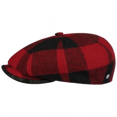 Lierys Check 8-Panel Cap Red