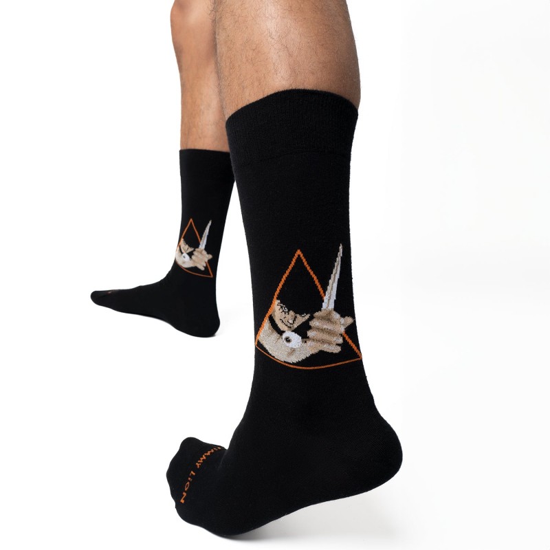 Jimmy Lion Clockwork Orange Poster Socks