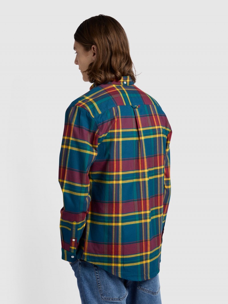 Farah Giusto Check Shirt Sailor Blue