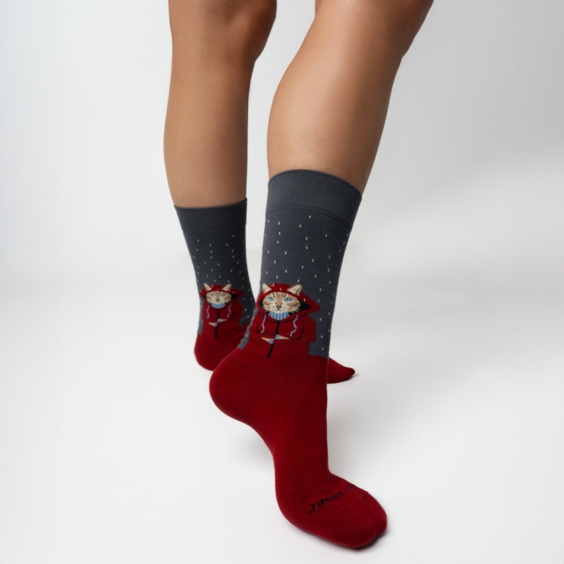 Jimmy Lion Raining Cat Socks