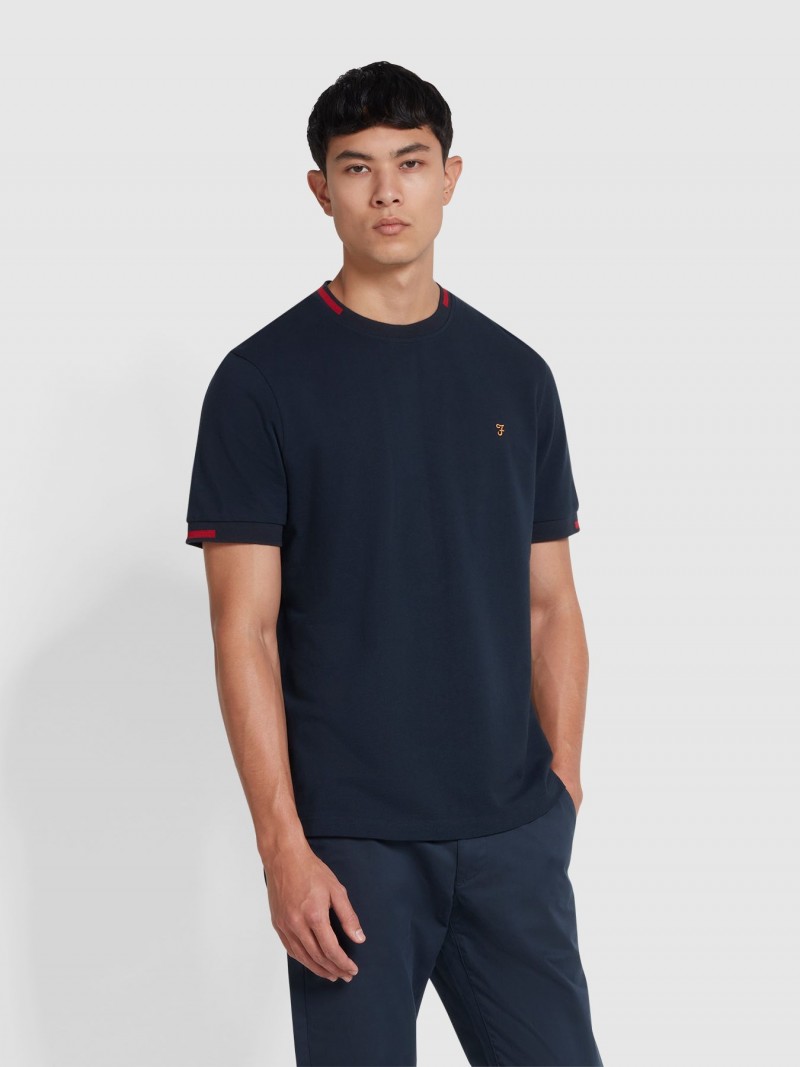 Farah Bedingfield Tipping Tee True Navy