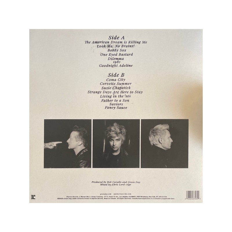 Green Day "Saviors" Vinilo