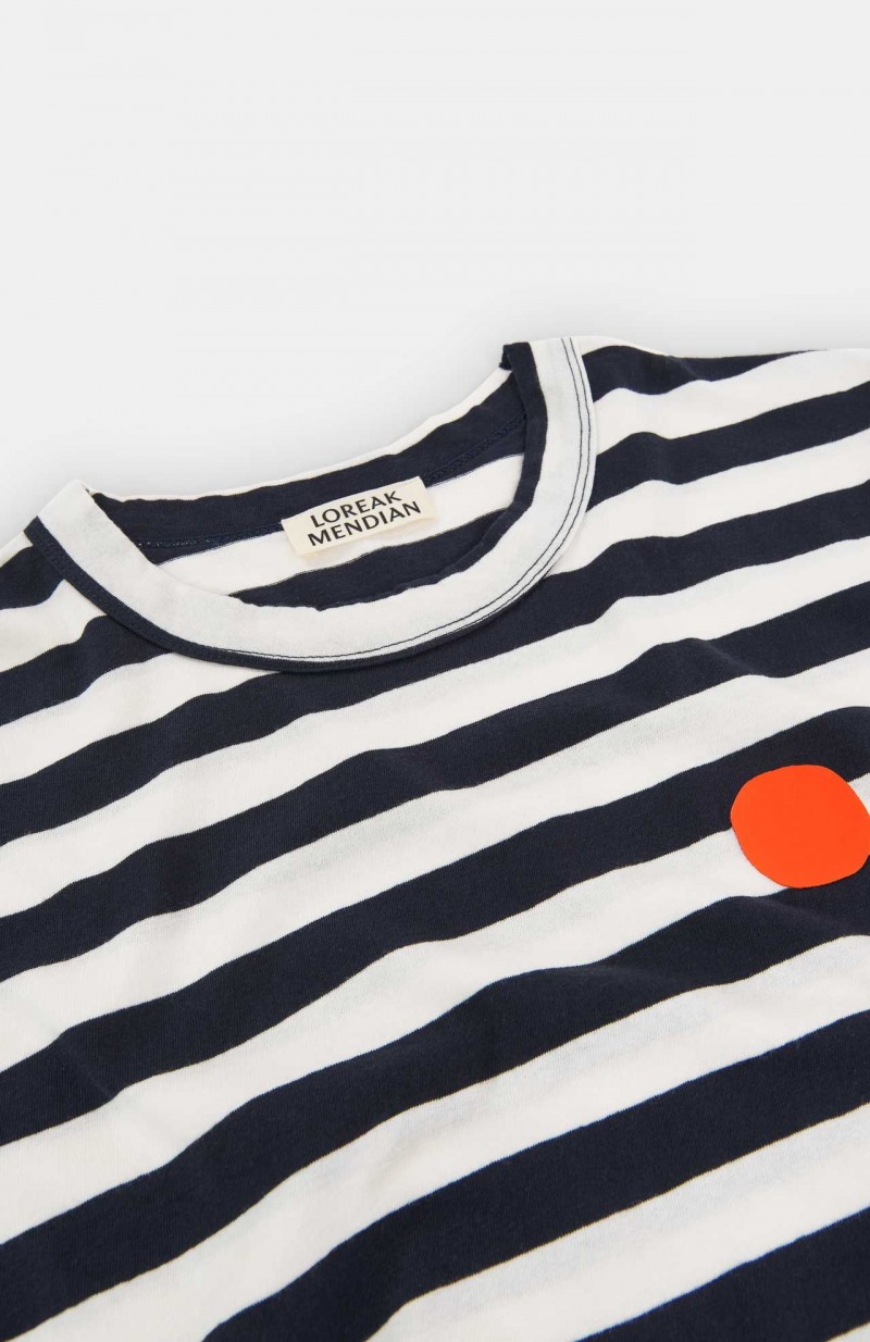 Loreak Mendian Hazpa Dot Tee White/Navy