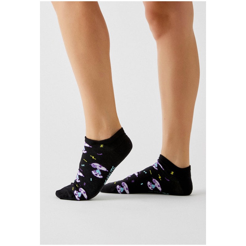 Besocks BeSnoopy Fun Ankle Socks Black