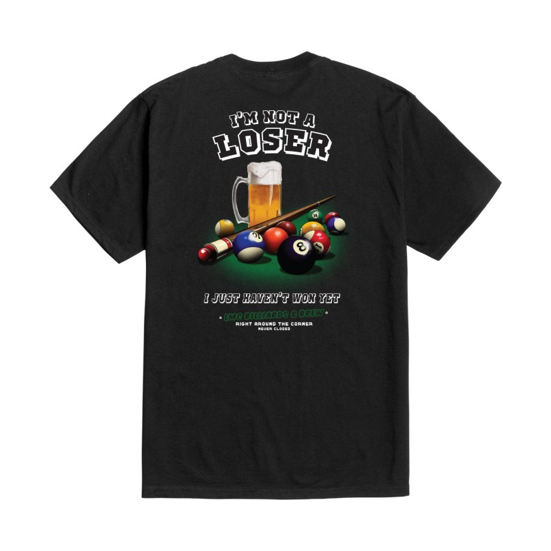 Loser Machine Billiards Stock Tee Black