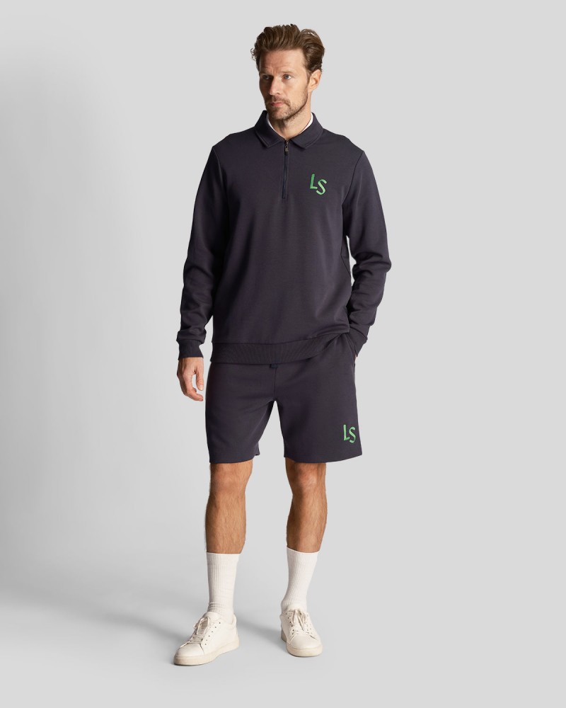 Lyle & Scott Logo Quarter Zip Sweat...
