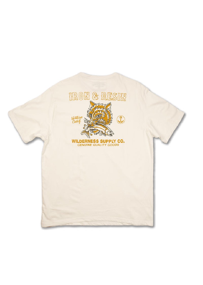 Iron & Resin Fisher Wolf Tee White