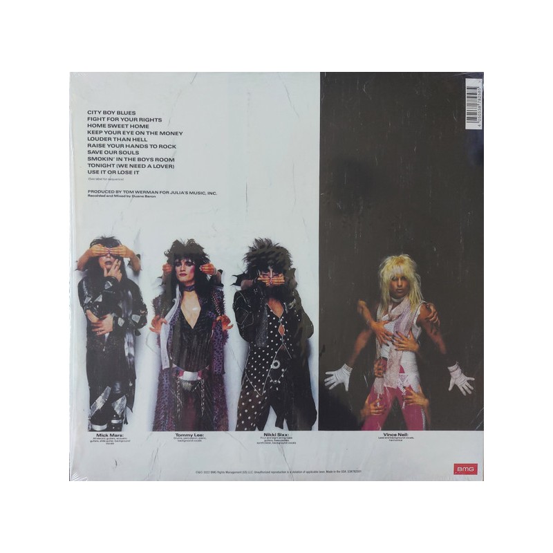 Mötley Crue "Theatre Of Pain" Vinilo