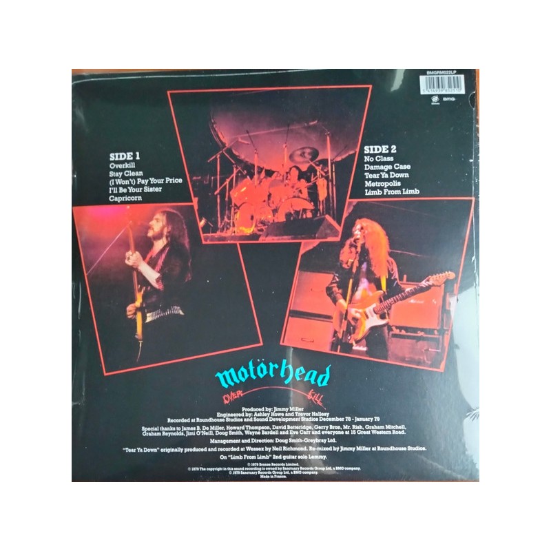 Motorhead "Overkill" Vinilo