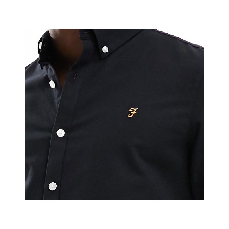Farah Brewer LS Shirt Black