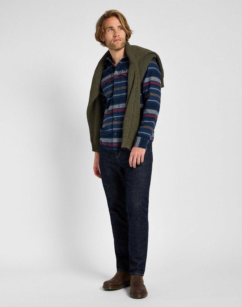 Lee Clean Western Shirt Mood Indigo