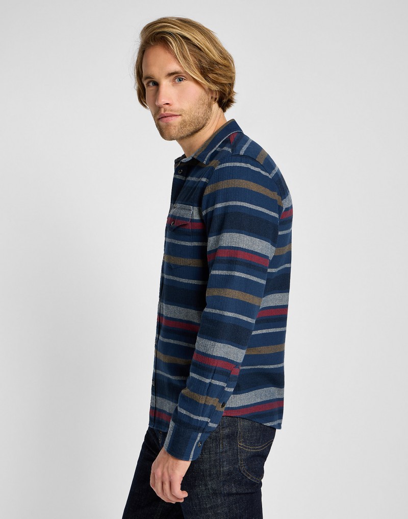 Lee Clean Western Shirt Mood Indigo