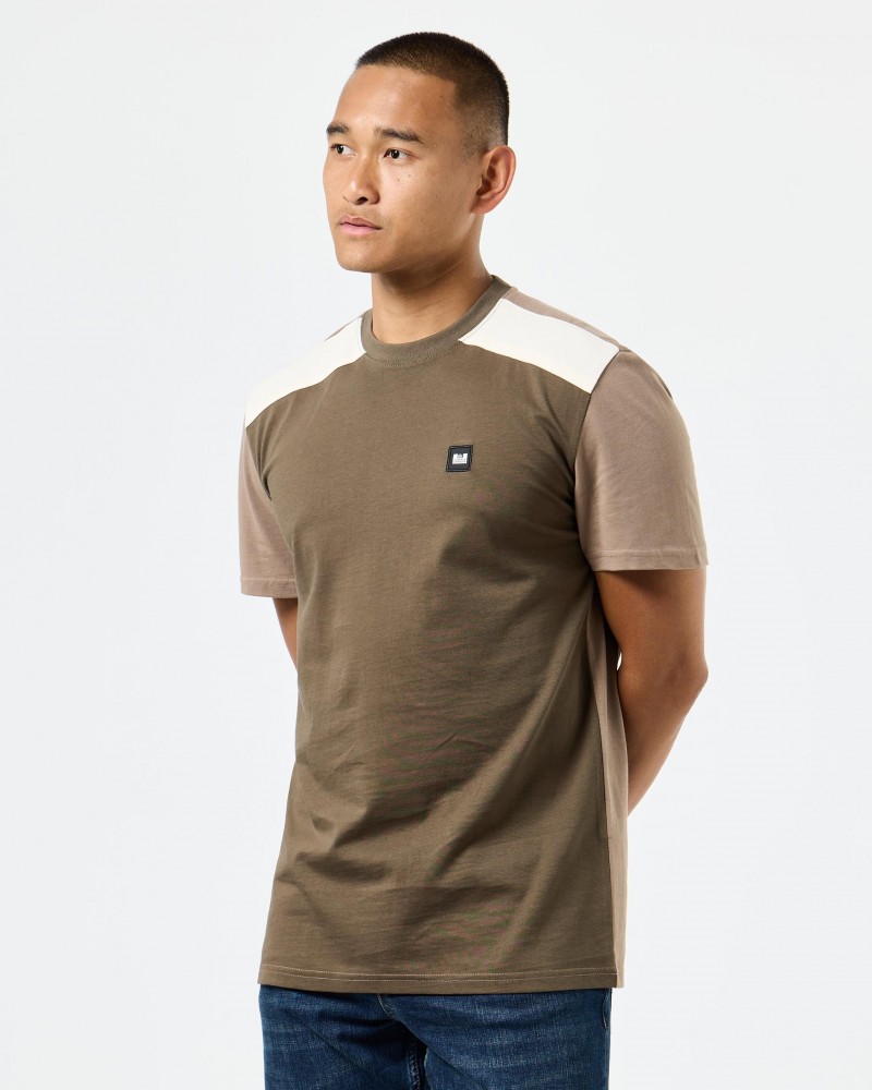 Weekend Offender Laderle Panelled Tee...