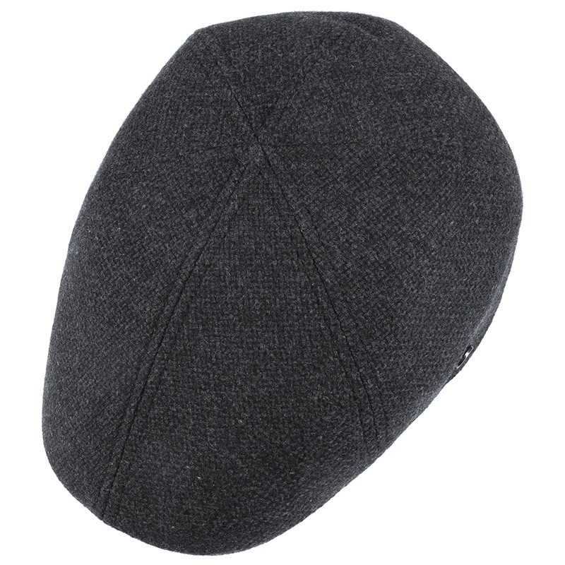 Lierys Wool/Cashmere Duck Cap Grey