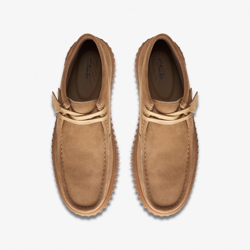 Clarks Torhill Hi Dark Sand Suede