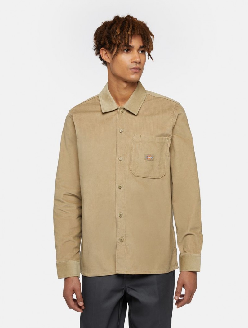 Dickies Corduroy Shirt Khaki