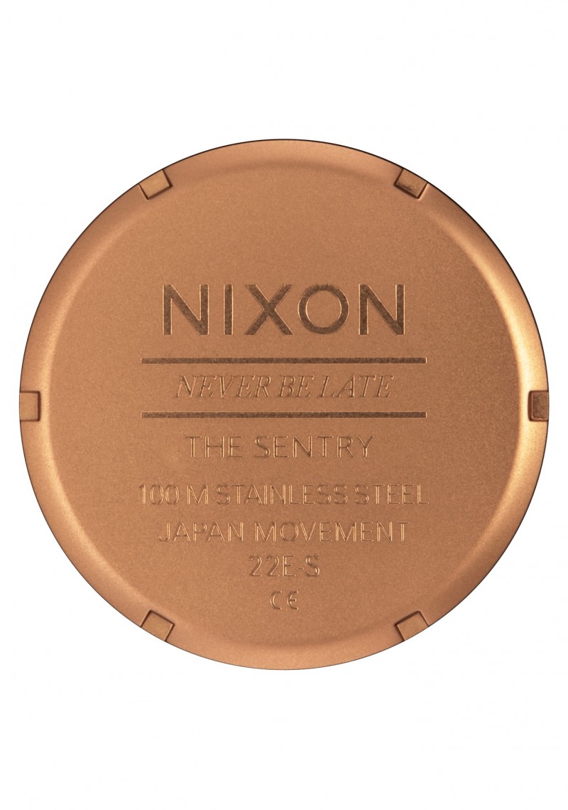 Nixon Sentry Leather Bronze/Black