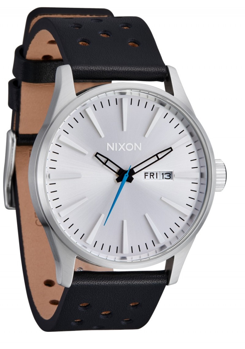 Nixon Sentry Leather Chrome/Silver...