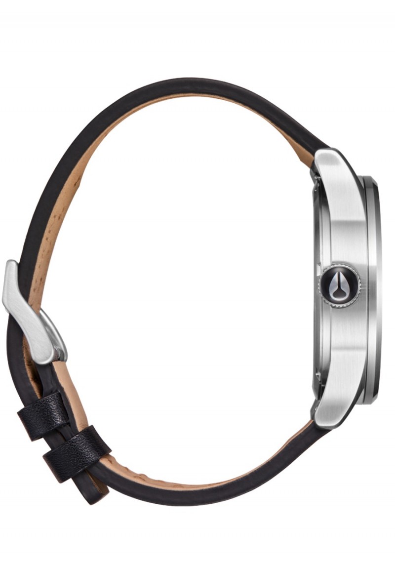 Nixon Sentry Leather Chrome/Silver...