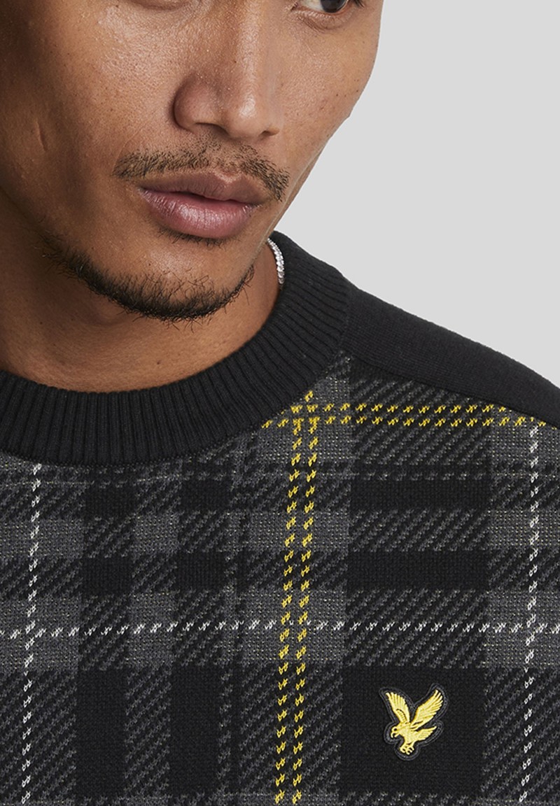 Lyle & Scott Tartan Jumper Sweater...