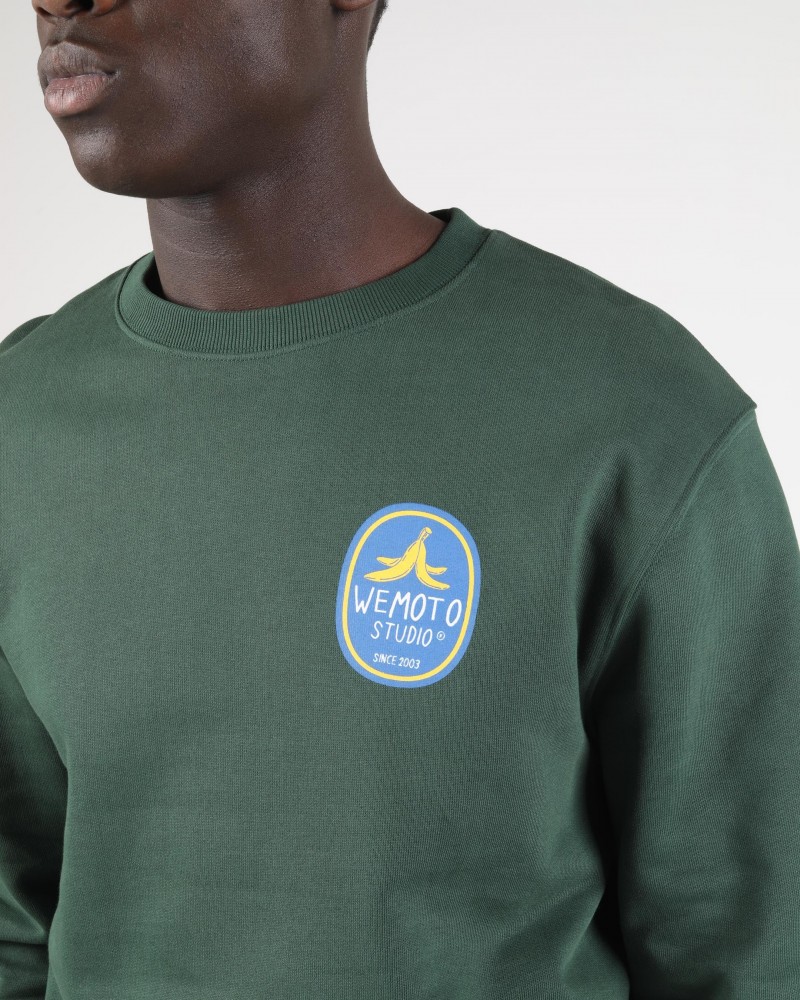 Wemoto Banana Printed Crewneck Bottle...