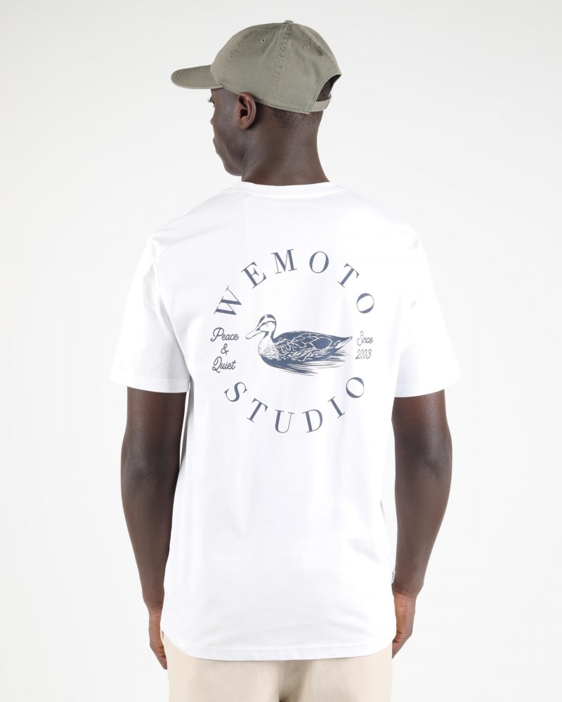 Wemoto Duck Printed Artwork Tee White
