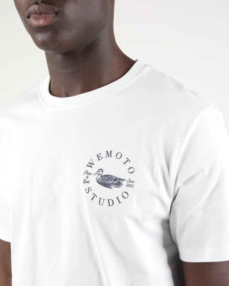 Wemoto Duck Printed Artwork Tee White