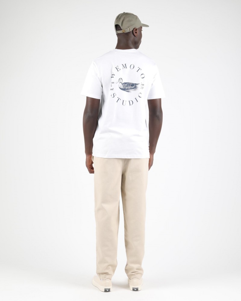 Wemoto Duck Printed Artwork Tee White