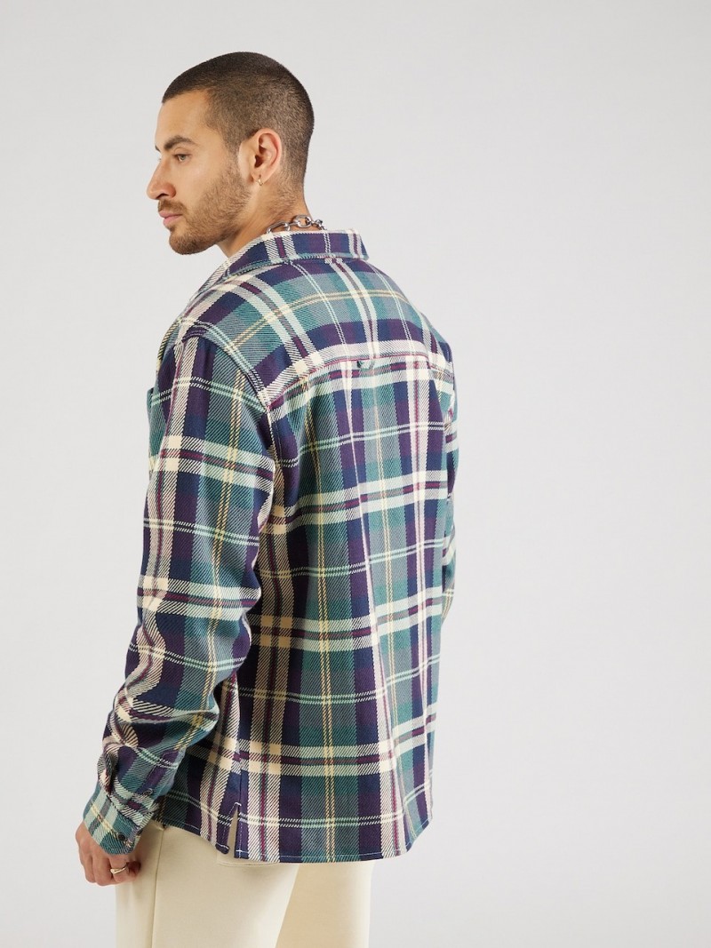 Iriedaily Chillax Lumber Shirt Navy/Wine