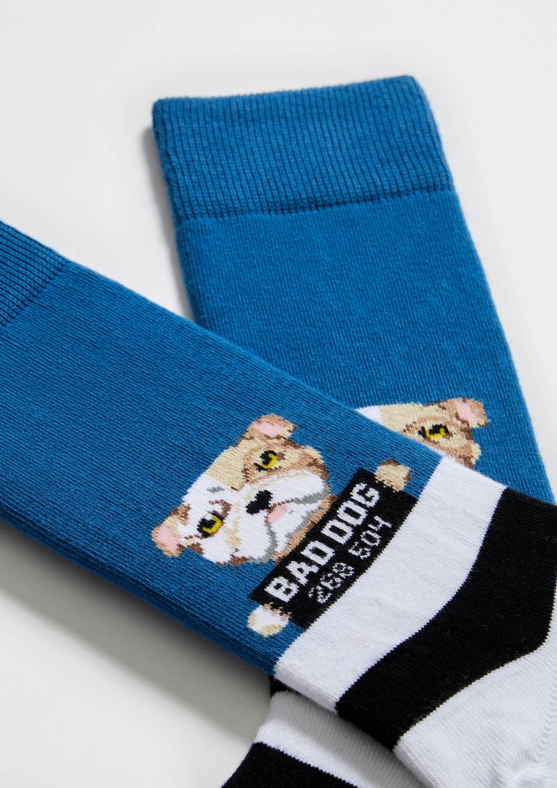 Besocks BeBaddog Socks Blue