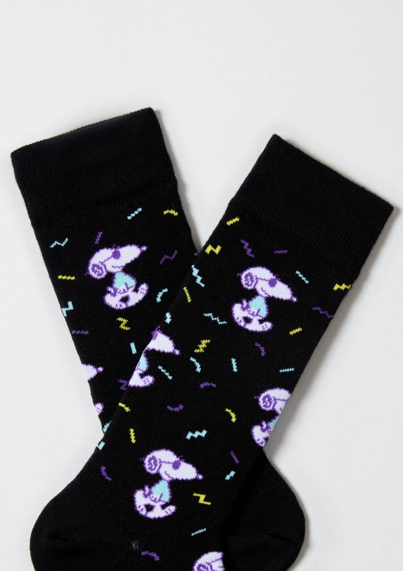 Besocks BeSnoopy Fun Socks Black