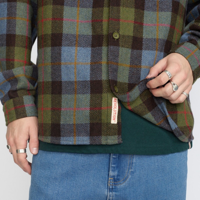 Revolution 3137 Casual Overshirt Green